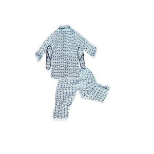 Unisex Boy Girl Children Night Wear Pajamas Set - White Blue, maroon Designed